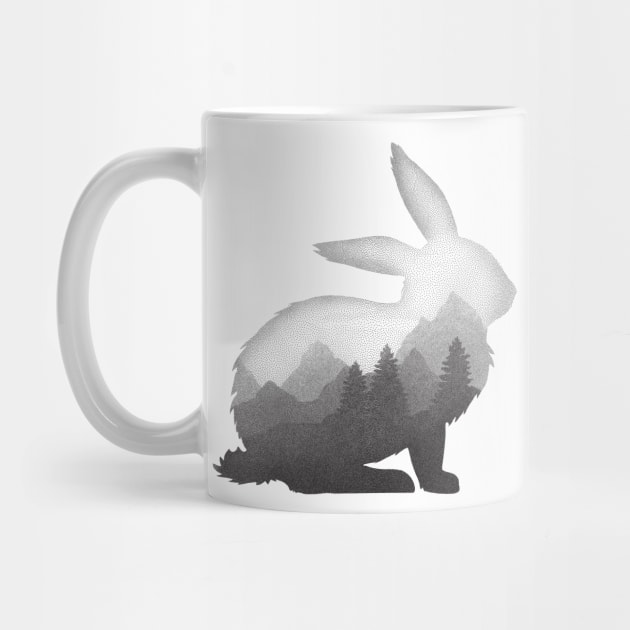 Dramabite Rabbit Bunny Hare Double Exposure Surreal Wildlife Animal by dramabite